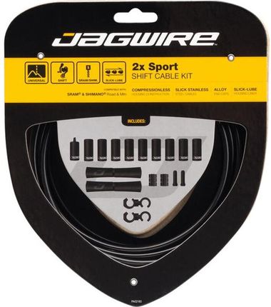 Jagwire 2X Sport Shift Linka Zestaw Do Shimano/Sram Black
