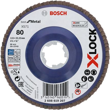 Bosch tarcza listkowa X571 Best for Metal z systemem X-Lock 2608619207