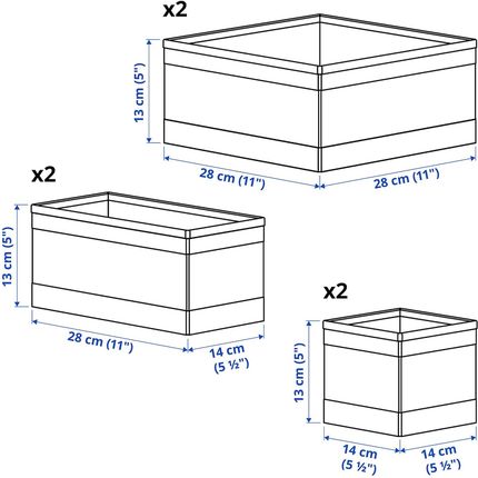 Ikea Skubb Komplet Pojemników 6 Szt. 00428549 - Opinie i Ikea Skubb Komplet Pojemników 6 Szt. 00428549 - Opinie i