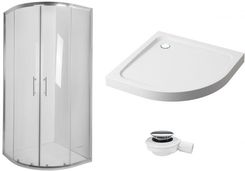 Zdjęcie Tadych Tako 90Cm Transparentna + Brodzik + Syfon (TAKO90) - Łapy