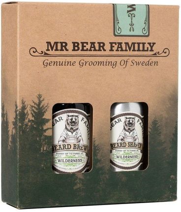 Mr Bear Family Kit Beard Brew & Shaper Wilderness Zestaw Kosmetyków