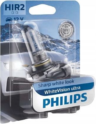 PHILIPS HIR2 WHITEVISION ULTRA 12V 55W PX22D 9012WVUB1