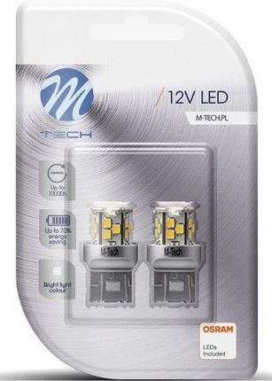 M-TECH ŻARÓWKI SUPER WHITE W21/5W T20 OSRAM LED /LB115 LB115W
