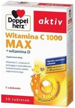 Doppelherz Aktiv Witamina C 1000 Max + Witamina D 30 tabl