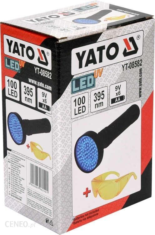 Yato Zestaw Latarka Uv 100 Led I Okulary YT08582