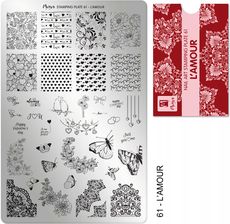 Zdjęcie MOYRA PŁYTKA BLASZKA DO STEMPLI 61 L'AMOUR - Kęty