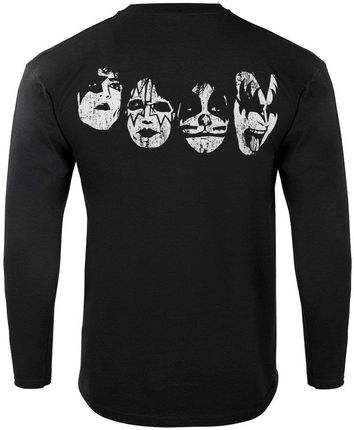 Merchandise Rock'N'Roll Mania Longsleeve Kiss American Flag Logo - Ceny i opinie T-shirty i koszulki męskie KFTV