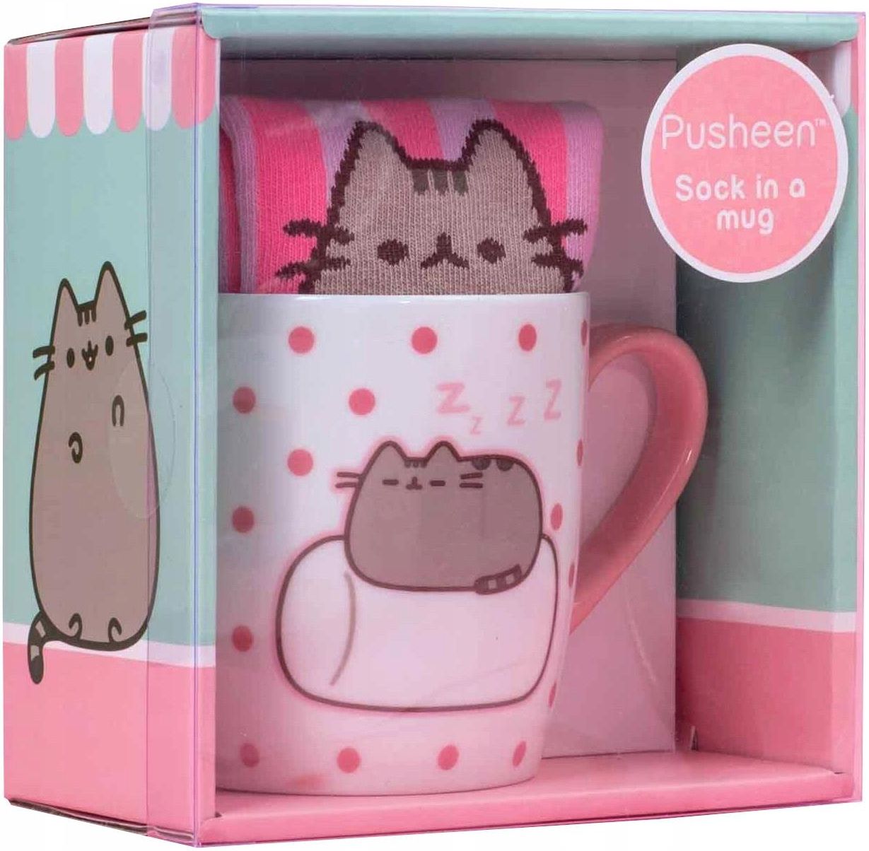 Pusheen Kubek 250Ml + Skarpety Pakowany Na Prezent - zdjęcie 1 Pusheen Kubek 250Ml + Skarpety Pakowany Na Prezent
