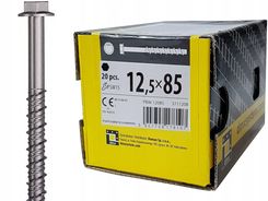 Zdjęcie DOMAX WKRĘTY HARTOWANE ŚRUBY DO BETONU PBW 12,5 X85 3711208 - Wejherowo