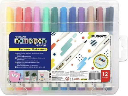 Mungyo Marker Permanentny Mini 12 Kolorów