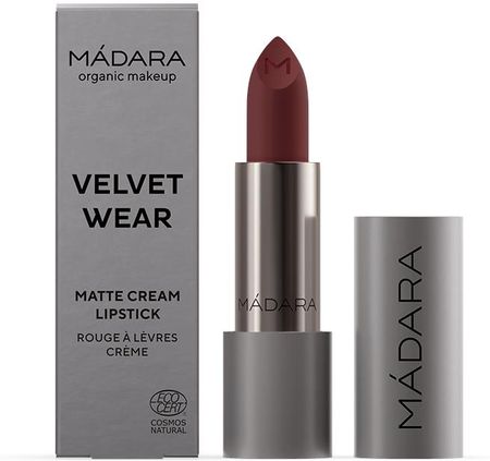 Madara Organic Skincare Velvet Wear Matte Cream Lipstick Pomadka 35 Dark Nude 3.8g