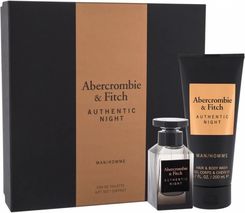 Abercrombie & Fitch Zestaw Authentic Night Woda Toaletowa 50 ml + 200 ml
