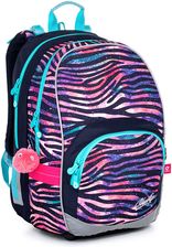 Zdjęcie Topgal Dziewczęcy Plecak W Paski Zebra Kimi 21010 G - Ścinawa