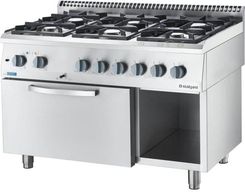 Zdjęcie Stalgast Kuchnia Gazowa Eco Z Piekarnikiem Elektrycznym 6-Palnikowa 25,5Kw - Rabka-Zdrój