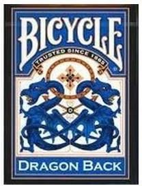 Bicycle Karty Dragon Blue Back