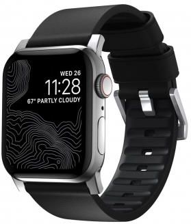Nomad Active Strap Pro do Apple Watch Czarno-Srebrny (NM1A41SNW0)