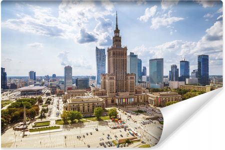 MURALO FOTOTAPETA MŁODZIEŻOWA WARSZAWA CENTRUM 3D 270X180