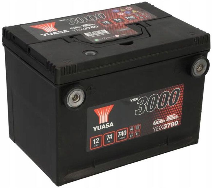 AKUMULATOR YUASA 3000 YBX3780 74AH 740A L+ USA YBX3780 - Opinie i