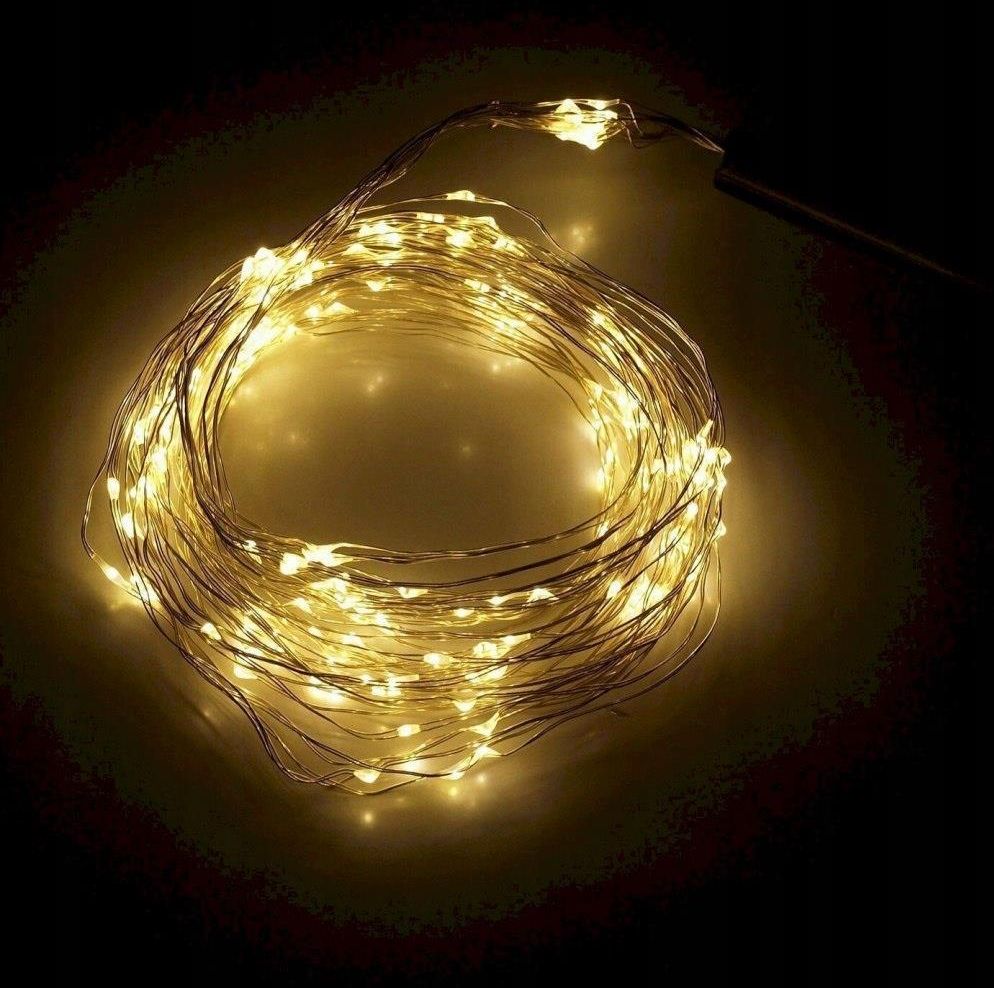 BRAK LAMPKI NA DRUCIKU KURTYNA 100 LED CIEPŁE BIAŁE MIG - zdjęcie 1 BRAK LAMPKI NA DRUCIKU KURTYNA 100 LED CIEPŁE BIAŁE MIG