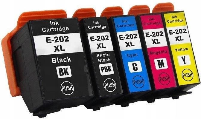 Tusz Viptoner 5x Tuszy Zamiennik Do Epson T202xl Black Xp6005 Do Drukarki Opinie I Ceny Na 6208