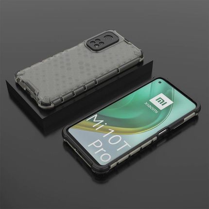 Erbord Etui Pancerne Honeycomb Xiaomi Mi 10T 5G/10T Pro 5G Smoke Black Czarny