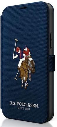 U.S. Polo Assn. US Polo USFLBKP12MPUGFLNV iPhone 12/12 Pro 6,1" granatowy/navy book Polo Embroidery Collection