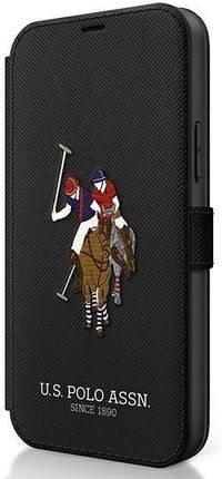U.S. Polo Assn. US Polo USFLBKP12SPUGFLBK iPhone 12 mini 5,4" czarny/black book Polo Embroidery Collection