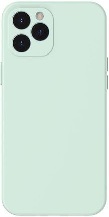 Baseus Liquid Silica Gel Case Elastyczne żelowe etui iPhone 12 Pro Miętowy (WIAPIPH61P-YT6B)