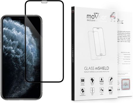 Movear Szkło Hartowane 2.5D MAX na Apple iPhone 11 Pro do etui 9H GLASS mSHIELD Czarny
