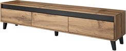 Szafka RTV NORD 185cm dąb wotan/antracyt