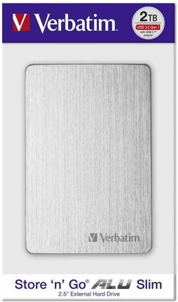 Verbatim HDD Verbatim 2,5 2TB USB3.2 ext Silver (53666)