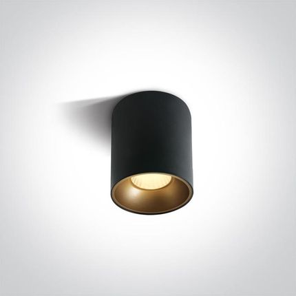 One Light Trizin czarny COB LED 3000K 12W + & mosiężny (12112ZBW)