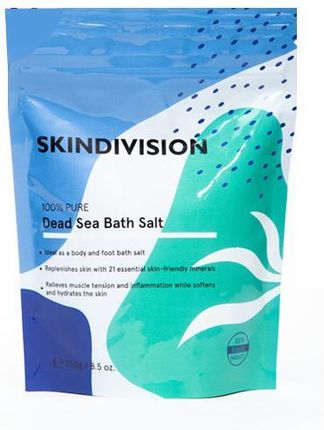 Skindivision Sól Do Kąpieli Z Minerałami Z Morza Martwego 100% Pure Dead Sea Bath Salt 250 g