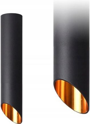 Toolight Metalowa Czarn Złota 20cm Gu10 (OSW08569)