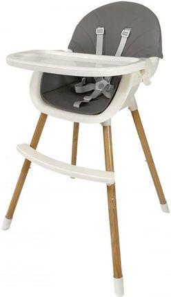 Ecotoys Fotelik Krzesełko Do Karmienia 2W1 Szare - zdjęcie 2
