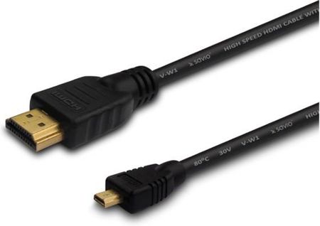 Savio Kabel HDMI - micro HDMI Czarny 0,5m (CL-149)