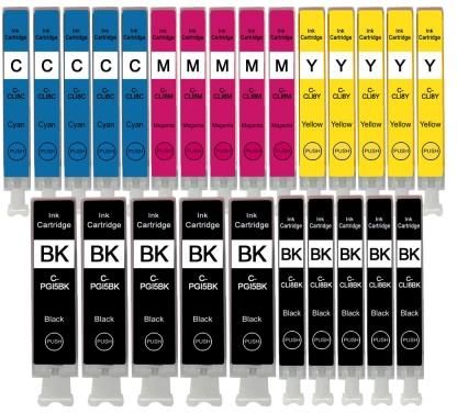 SUPERBULK ZESTAW 5 KOMPLETÓW TUSZY DO DRUKARKI CANON (ZAMIENNIK PG-5, CLI-8B) PIXMA IP3500 IP4200 IP4200R (BC5BKBC8BKCMY)