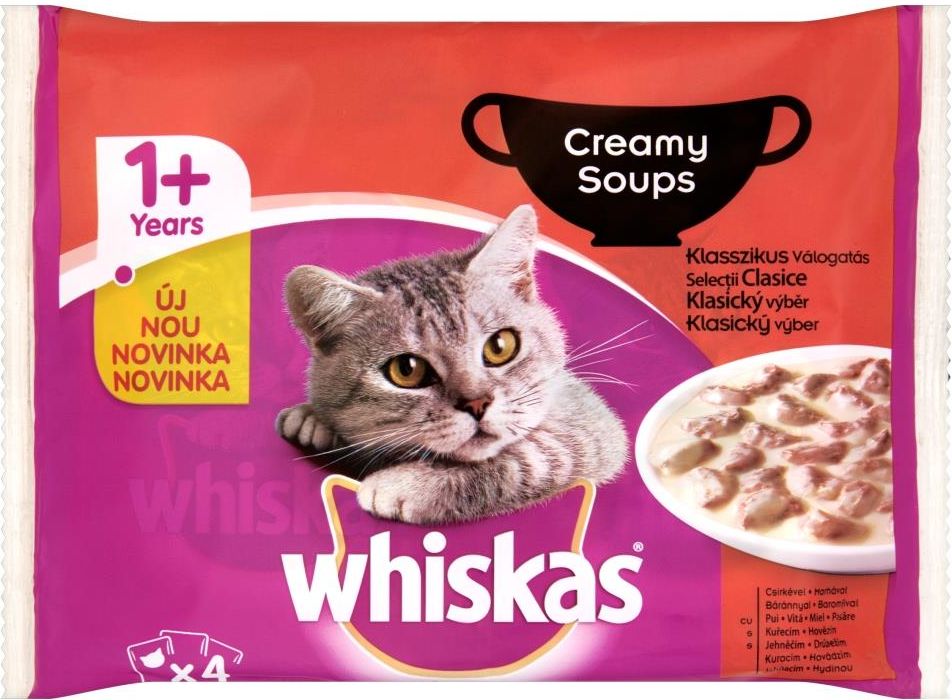 Karma Whiskas Saszetki Kremowa Zupa Tradycyjne Smaki 4x85g Ceny i