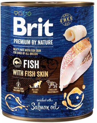 Brit Premium By Nature Fish With Fish Skin 800G