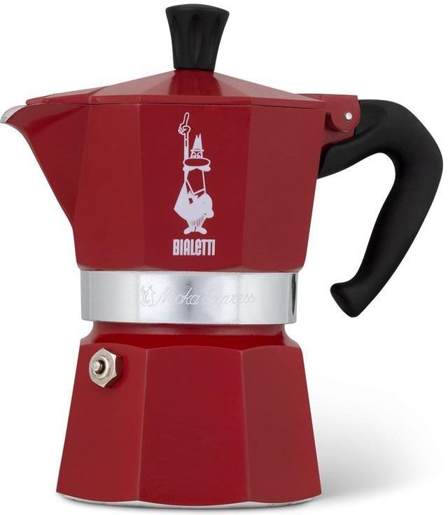 Bialetti - Deco Glamour - Moka Express 3tz Red + Mug