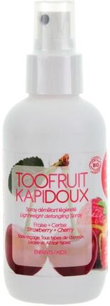 Toofruit Lekki Spray Ułatwiający Rozczesywanie Włosów Wiśnia I Truskawka   Kapidoux Sensetive Spray 125 ml
