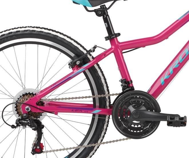 Kross Lea Jr 1.0 Sr 24 Różowy Niebieski Fioletowy Połysk 2021 Rowery