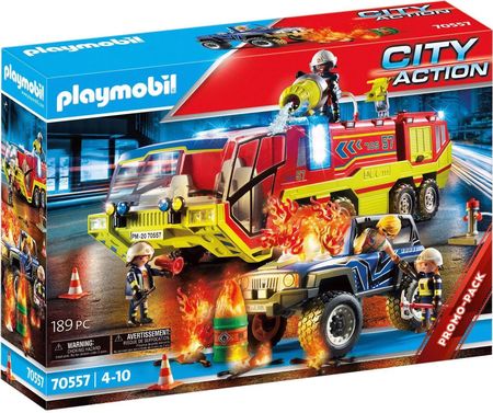 Playmobil 70557 City Action Akcja Straży Pożarnej Z Pojazdem Gaśniczym