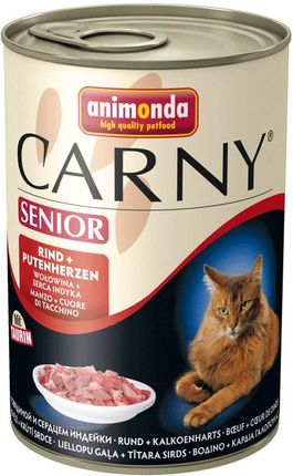 Animonda Cat Carny Senior wołowina i serca indycze 6x200G (83711)
