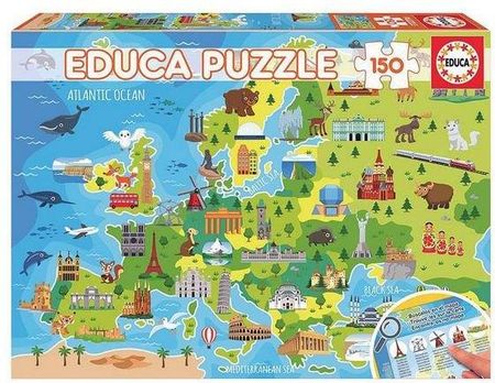 Educa Puzzle Dla Dzieci Europe Map 150El.