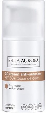 Krem Bella Aurora Cc Cream Anti-Dark Spots Medium Spf50+ Cc na dzień 30ml