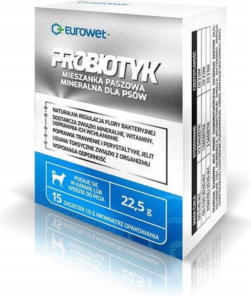 Eurowet Probiotyk W Saszetkach Dla Psów 15X1,5G
