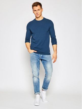 Pepe Jeans Longsleeve Orginal Basic PM503803 Granatowy Slim Fit - Ceny i opinie T-shirty i koszulki męskie QEMY