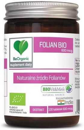 Medicaline Konrad Malitka Beorganic Folian Bio 600Mcg 100tabl.