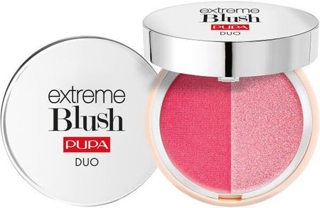 Pupa Podwójny róż do policzków Extreme Blush Duo 140 radiant flamingo glow creamy